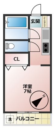 ウォンザハイムB棟の間取り画像