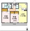 ウエストヒルズ萩Ⅱの間取り画像