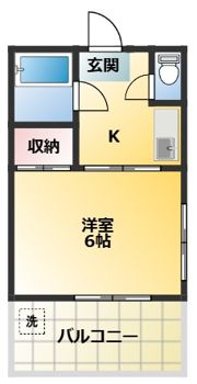 長岡マンションの間取り画像