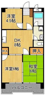 シャトレ苅田IIの間取り画像