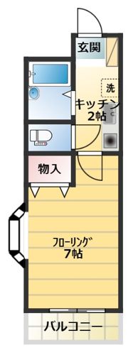 ハイツホワイトストーンの間取り画像