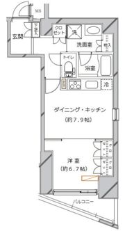 ライジングプレイス秋葉原の間取り画像
