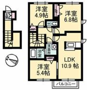 サンフラワー F棟の間取り画像