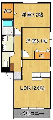 ルネス本城学研台IIIの間取り画像
