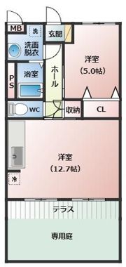 ルーム姶の間取り画像