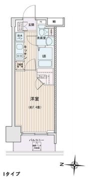 エスティメゾン錦糸町Ⅱの間取り画像