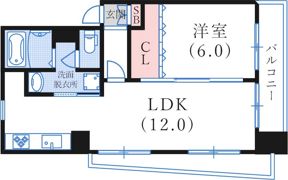 サンシャトー三宮の間取り画像