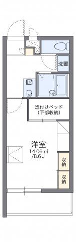 レオパレスルミナス ウエストの間取り画像