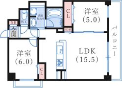 グランビスタ新神戸の間取り画像