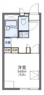 レオパレスフォンターナの間取り画像