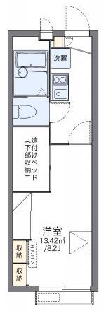 レオパレスPeacefulの間取り画像