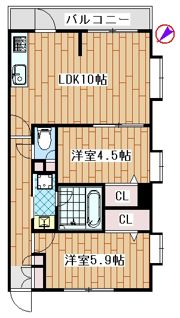 エルミタージュ横浜ベイの間取り画像