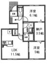 エクレール桜並木 Aの間取り画像