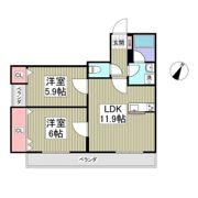 藤沢市石川5丁目アパートの間取り画像