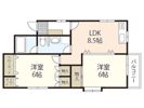 江波南アパートの間取り画像