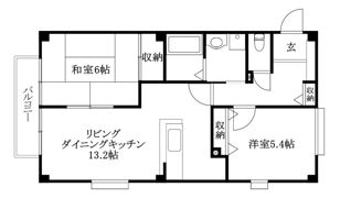 フォブール牧野 B棟の間取り画像
