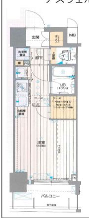 アスヴェル神戸駅前の間取り画像