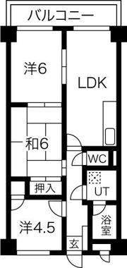 エクセル鶴舞の間取り画像