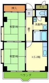 エスポワール福島の間取り画像