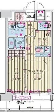 プレサンス長田レジェールの間取り画像