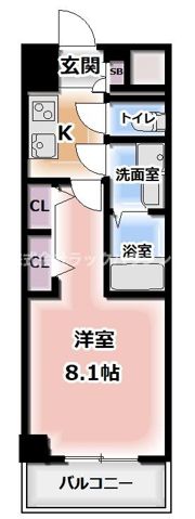 セオリー梅田ドムスの間取り画像