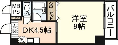 比治山グリーンビルの間取り画像