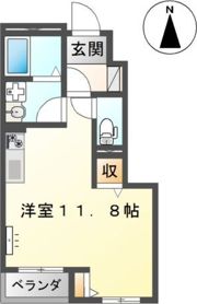 クオーレ津浦町の間取り画像
