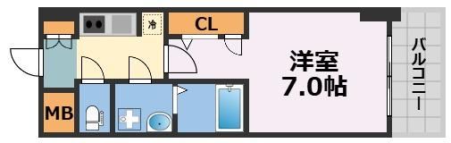 S-RESIDENCE阿波座bouncyの間取り画像