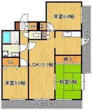 FARO戸畑駅前マンションの間取り画像