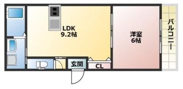 クレインコート鶴野の間取り画像