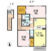 アクシス南島田 B棟の間取り画像