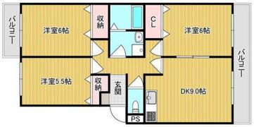 ハピネス篤A棟の間取り画像