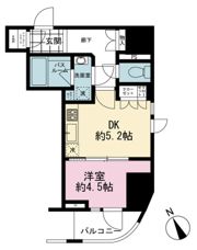 ライオンズミレス蔵前の間取り画像