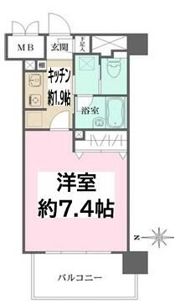アボリアスコート笹塚EASTの間取り画像
