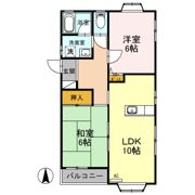 パークサイド Ⅱの間取り画像