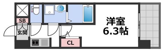 S-RESIDENCE城東SEVERの間取り画像