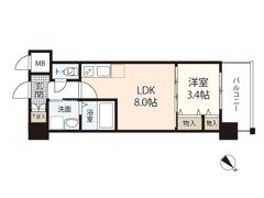 N－clair比治山本町の間取り画像