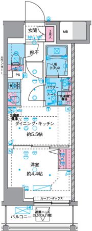 GENOVIA四ツ木の間取り画像
