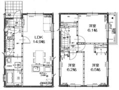 グランソフィア木野目Ⅱ D号棟の間取り画像