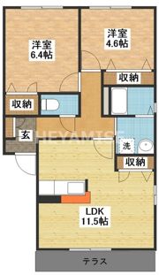 フォーレスヤマグチA棟の間取り画像