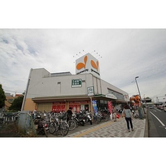 スーパー「グルメシティ大根店まで537m」