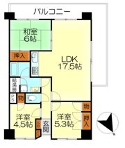 鶴見ハイタウンの間取り画像