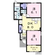 カーサ ヴィオラ Ⅰの間取り画像