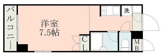 リベルテ水前寺北の間取り画像