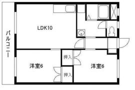 コーポ平福の間取り画像
