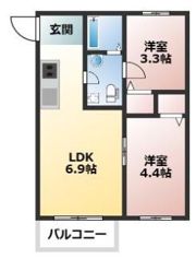 グラン六ッ川の間取り画像