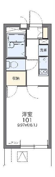レオパレストウィンクル妙典Cの間取り画像