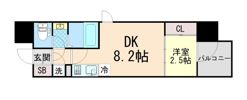 セレニテ神戸駅前アリエの間取り画像