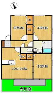 シェルノーブル Aの間取り画像