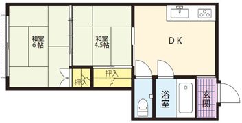 第一昭和荘 B棟の間取り画像